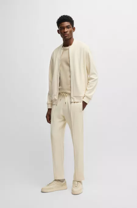 Regular-fit T-shirt in cotton and linen