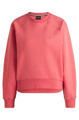 Melange sweatshirt with Double B monogram, Dark pink