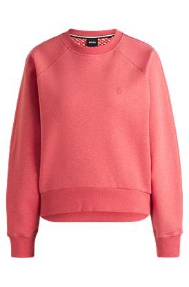 Sweat en coton mélangé chiné avec monogramme Double B