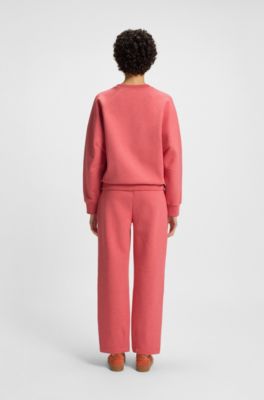 Melange sweatshirt with Double B monogram, Dark pink