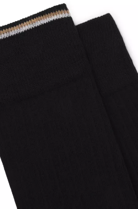 Two-pack of cotton-blend socks in a regular length
