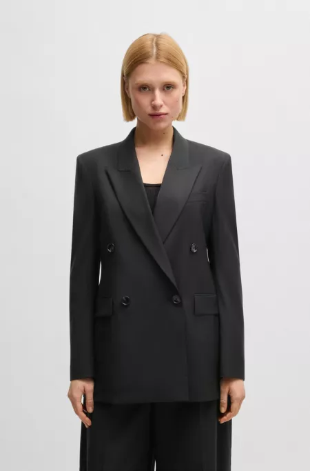 Regular-fit blazer in virgin wool