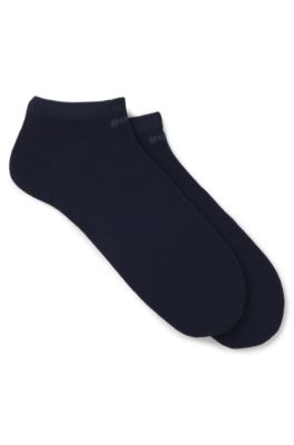 Two-pack of ankle socks in performance fabric, Dark Blue