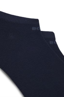 Two-pack of ankle socks in performance fabric, Dark Blue