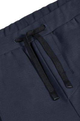 Shorts de algod&oacute;n con monograma Double B, Azul oscuro