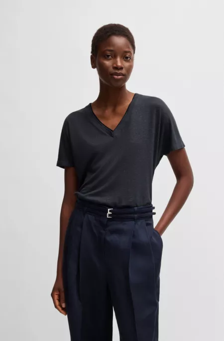 V-neck T-shirt with Double B monogram