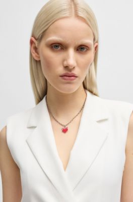 Vestido estilo blazer con cintur&oacute;n de hebilla, Blanco