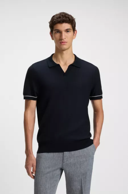 Sweater with Johnny collar