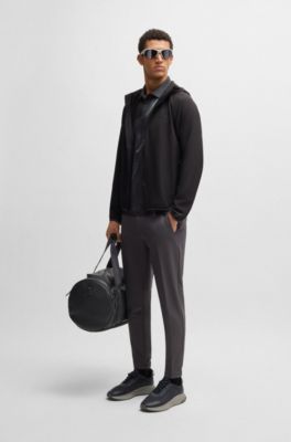 Active Paddy graphic-print polo shirt, Black