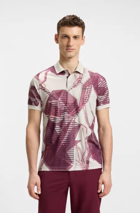 Active Paddy graphic-print polo shirt