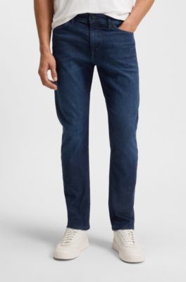 Delaware slim-fit jeans in dark-blue denim, Dark Blue