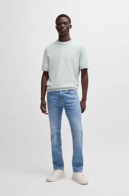 Delaware slim-fit jeans in blue soft-motion denim