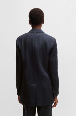 Relaxed-fit blazer with two-button closure