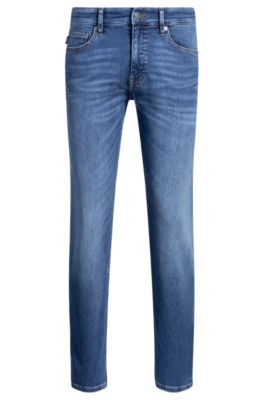 Delaware slim-fit jeans in blue soft-motion denim, Blue