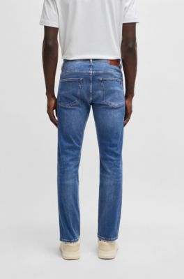 Delaware slim-fit jeans in blue soft-motion denim, Blue