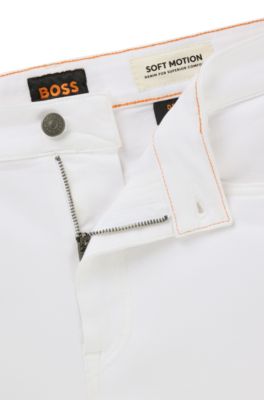 Vaqueros Delaware slim fit en tejido vaquero suave que facilita el movimiento, Blanco