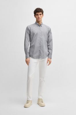 Vaqueros Delaware slim fit en tejido vaquero suave que facilita el movimiento, Blanco