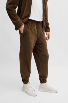 Pantalones de ch&aacute;ndal BOSS SELECTED BY BECKHAM de pana el&aacute;stica, Cal