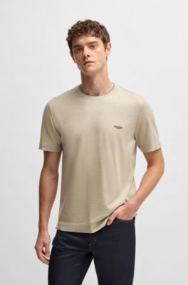 BOSS x ASTON MARTIN T-shirt cotton, linen and silk
