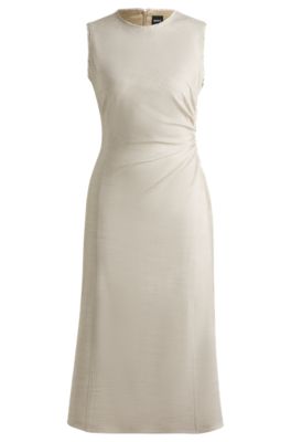 Hugo Boss■ヒューゴボス■Melange dress BOSS - Melange dress with frayed and gathered details