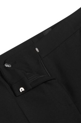 Slim-fit trousers with bootcut leg