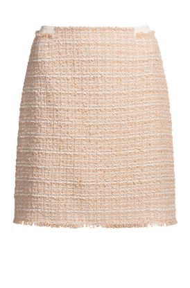 Jupe en tweed avec taille en coton stretch
