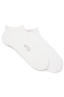 Two-pack of ankle socks in a bamboo blend, White