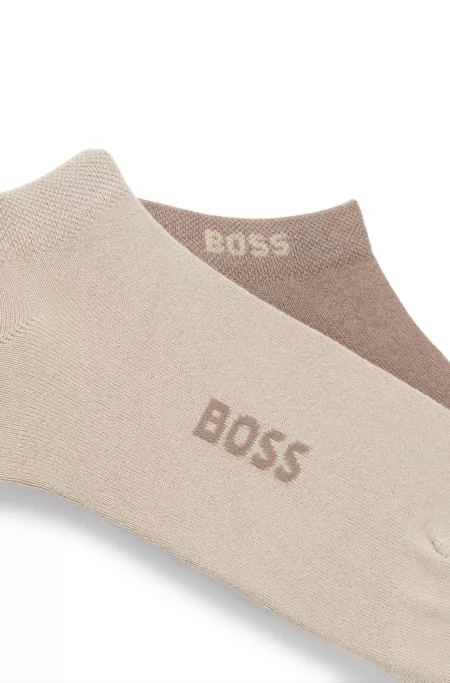 Two-pack of ankle socks in a bamboo blend