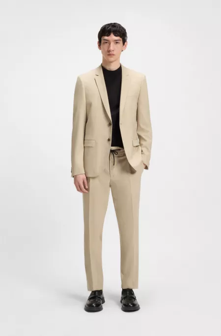 Extra-slim-fit blazer in mohair-look dobby