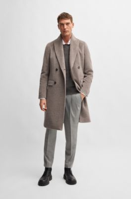 Pull en cachemire BOSS SELECTED BY BECKHAM, Kaki