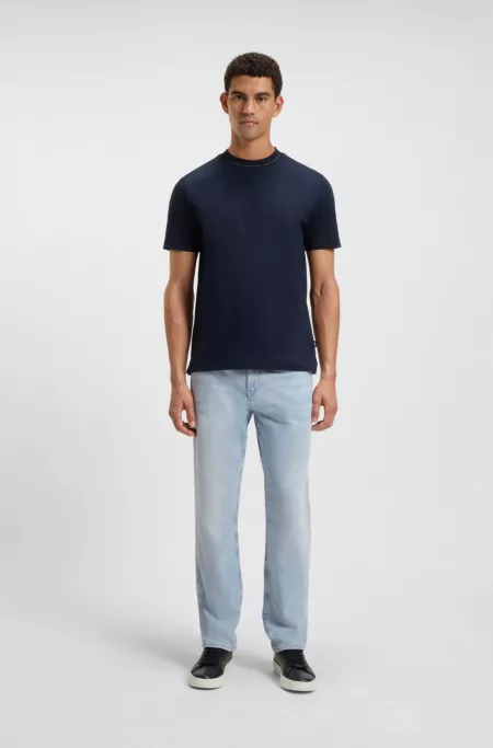 Maine regular-fit jeans in blue mechanical-stretch denim