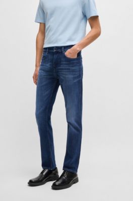 Jean Slim Delaware en denim stretch bleu fonc&eacute;, Bleu fonc&eacute;