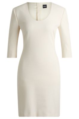 ワンピース BOSS Woman Dress White 50535494 118 hbna50538644_118_100?$