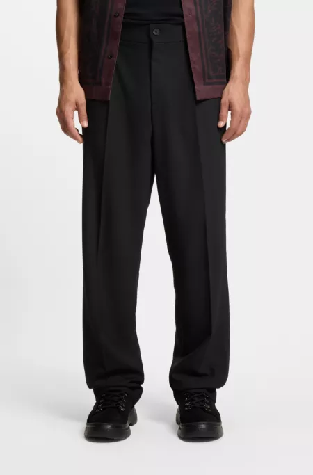 Modern-fit trousers in stretch twill