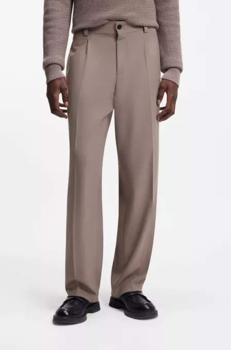 Modern-fit trousers in stretch twill