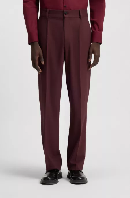 Modern-fit trousers in stretch twill