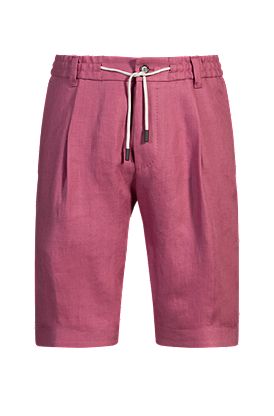 Tapered-fit shorts in wrinkle-resistant linen