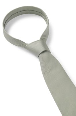 Corbata en jacquard de seda con microestampado, Cal