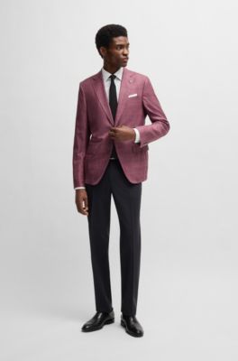 Slim-fit shirt in easy-iron stretch-cotton poplin, White