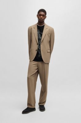 T-shirt en jersey de coton &agrave; motif artistique phosphorescent, Noir