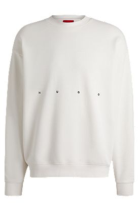 Cotton-terry sweatshirt with logo artwork