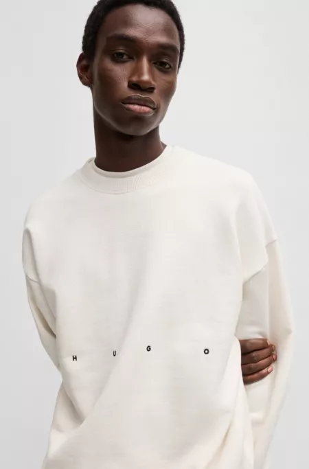 Cotton-terry sweatshirt with logo artwork