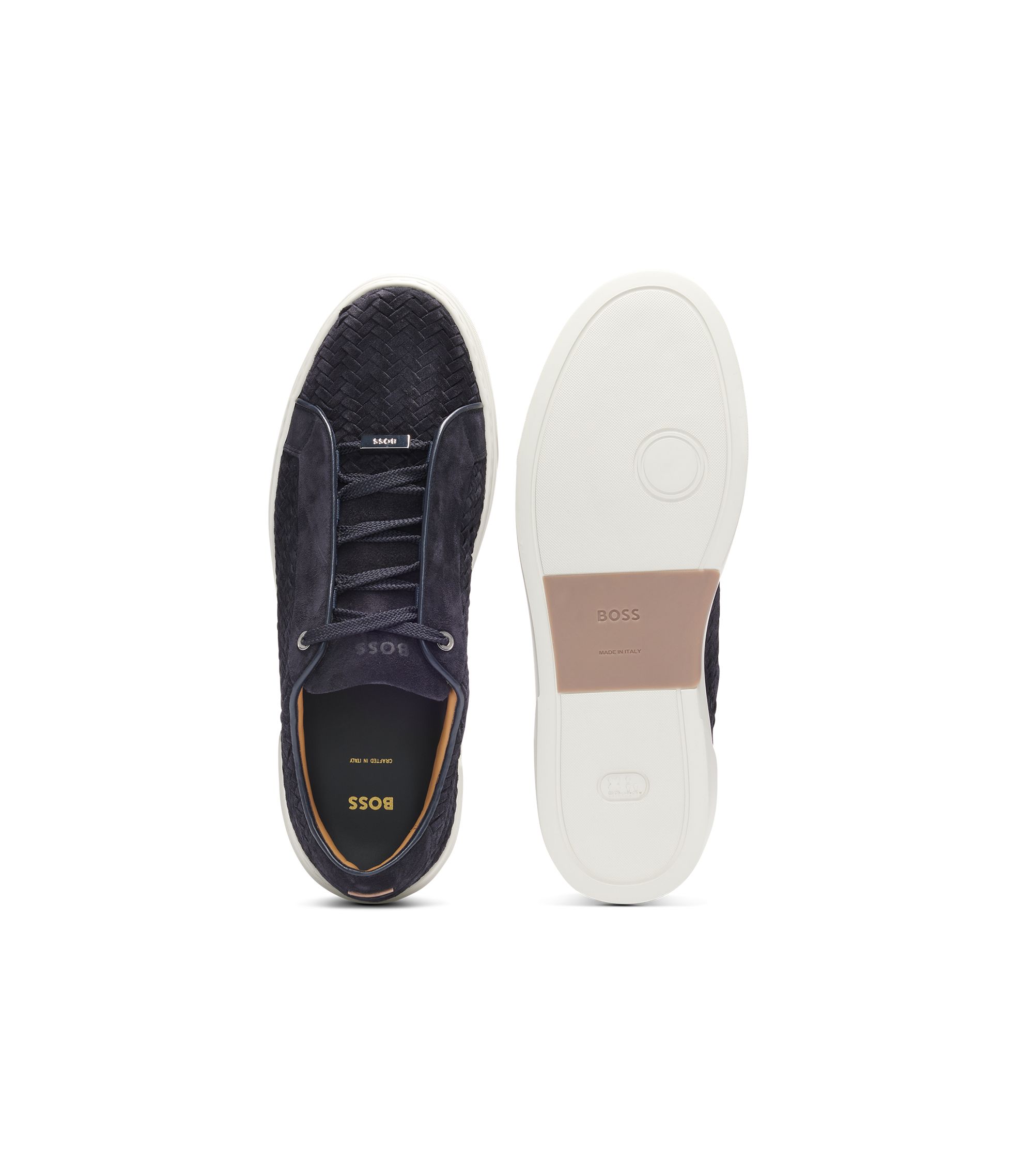 BOSS - BOSS SELECTED BY SHOHEI OHTANI Gary woven-suede trainers