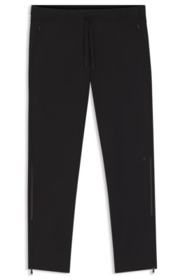 Active trousers with four-way stretch, Black