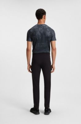 Active trousers with four-way stretch, Black