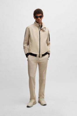 Active trousers with four-way stretch, Light Beige