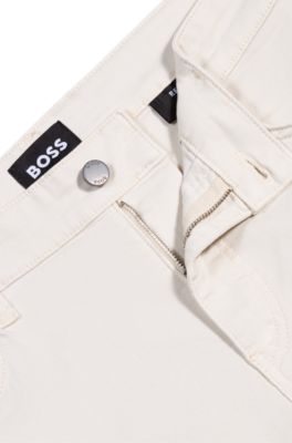 Maine regular-fit jeans in white thermoregulating denim, White