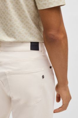 Maine regular-fit jeans in white thermoregulating denim, White