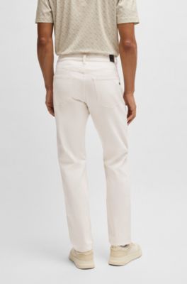Maine regular-fit jeans in white thermoregulating denim, White