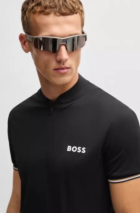 Active slim-fit polo shirt